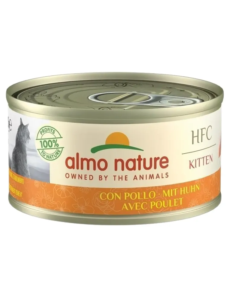 Almo nature hfc kitten con pollo 70 gr  