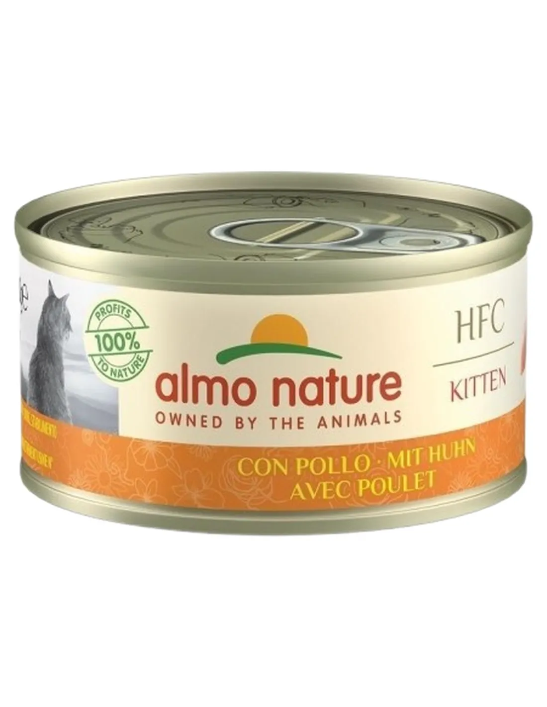 Almo nature hfc kitten con pollo 70 gr  