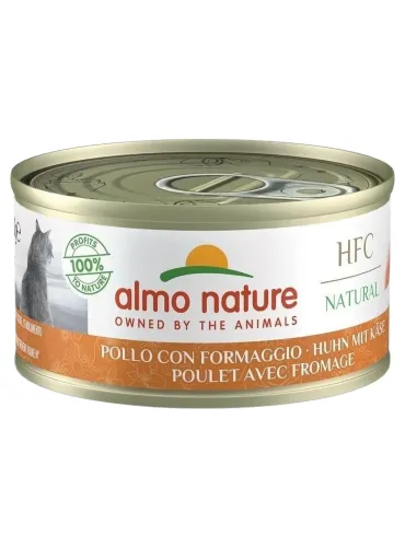 Almo nature hfc natural gatto adult pollo con formaggio 70 gr  