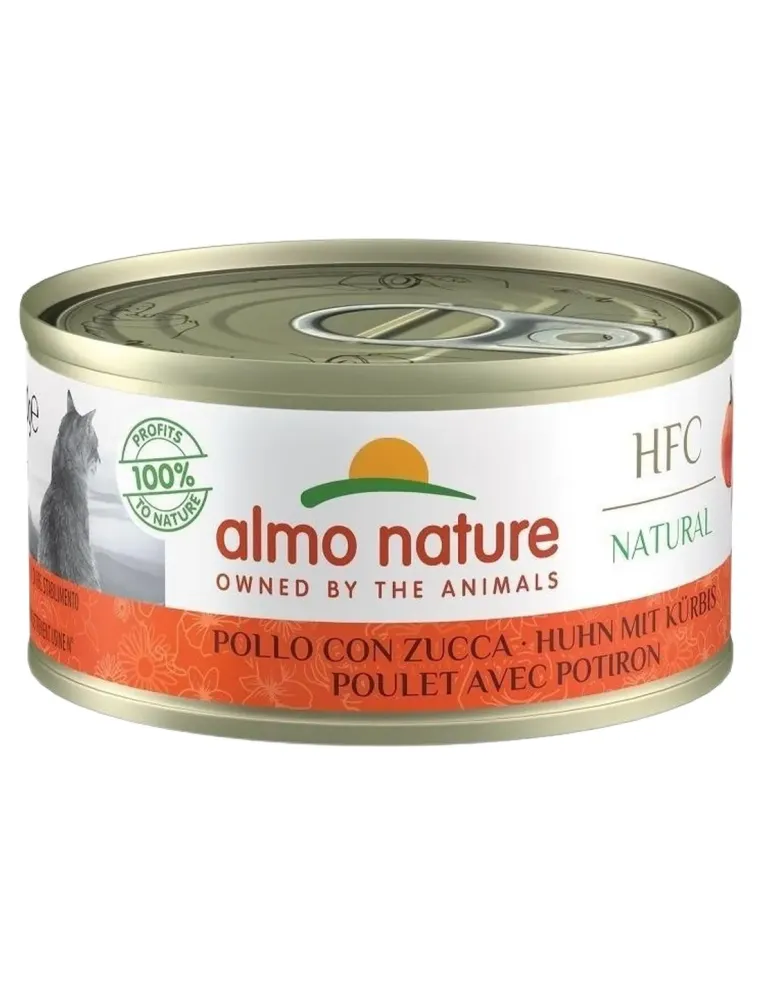 Almo nature hfc natural gatto adult pollo con zucca 70 gr  