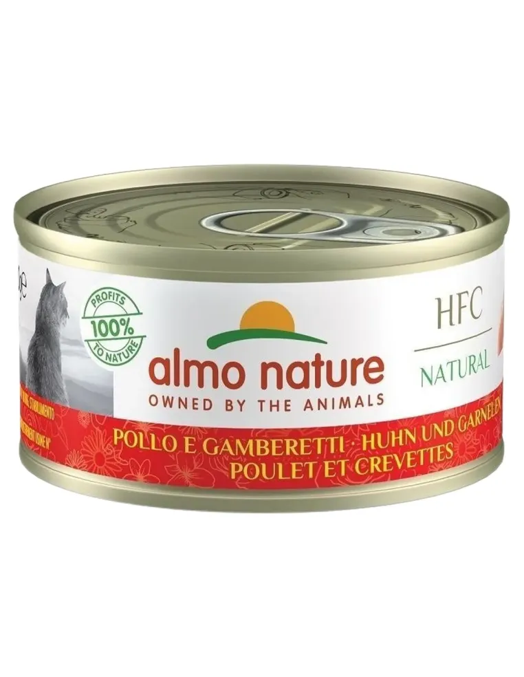 Almo nature hfc natural gatto adult pollo e gamberetti 70 gr  