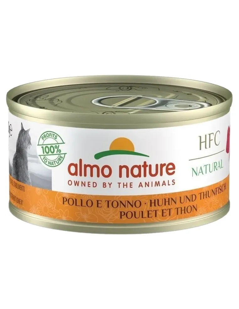 Almo nature hfc natural gatto adult pollo e tonno 70 gr  