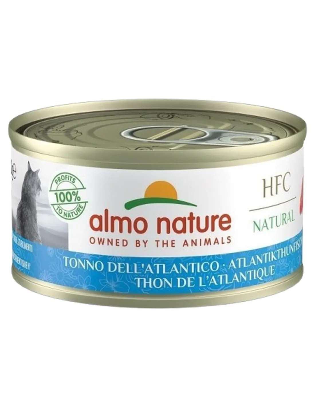 Almo nature hfc natural gatto adult tonno dell'atlantico 70 gr  