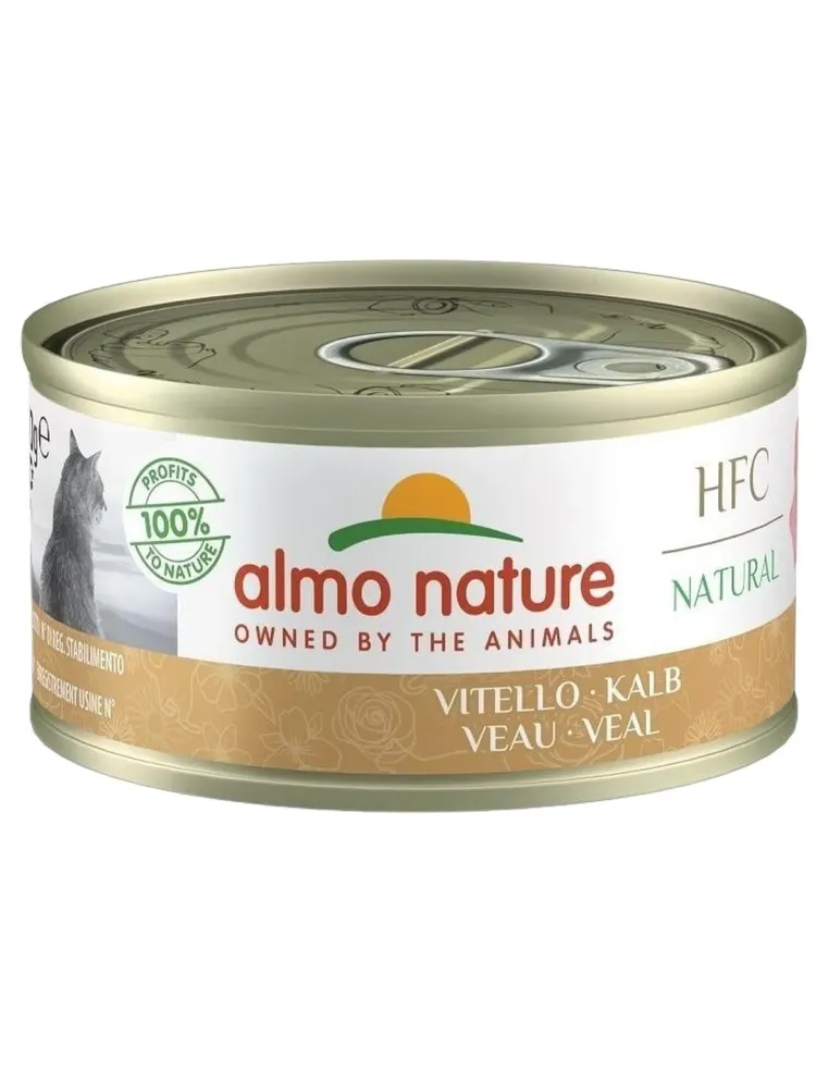 Almo nature hfc natural gatto adult vitello 70 gr  