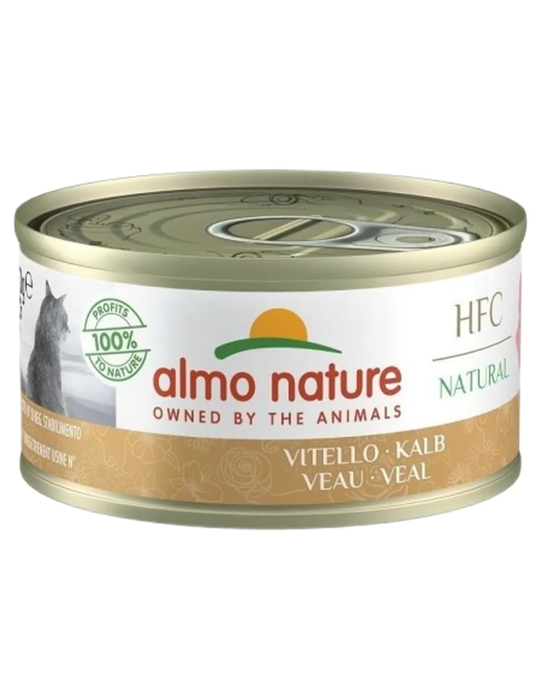 Almo nature hfc natural gatto adult vitello 70 gr   Almo nature hfc natural gatto adult vitello 70 gr