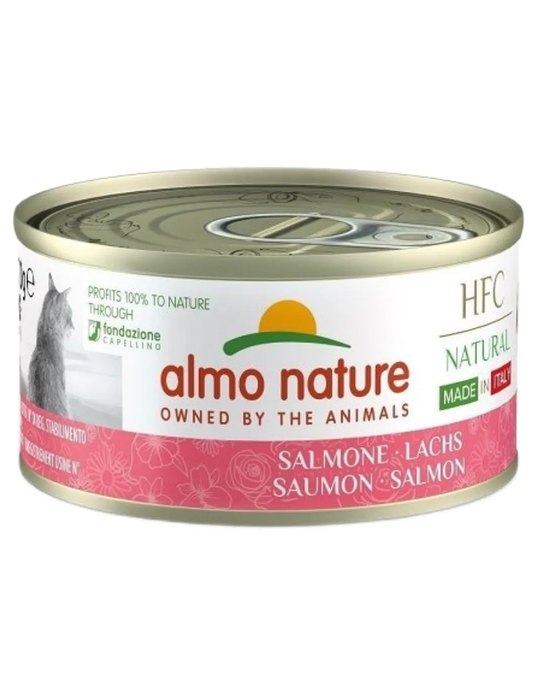 Almo nature hfc natural made in italy gatto tonno pollo con prosciutto 70 gr   Almo nature hfc natural made in italy gatto tonno pollo con prosciutto 70 gr