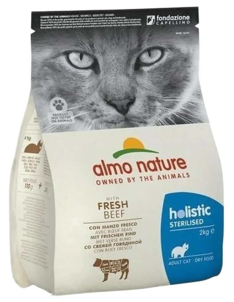 Almo nature holistic gatto adult sterilised con manzo fresco 2 kg  