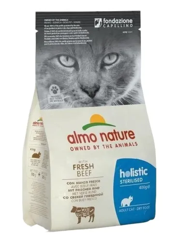 Almo nature holistic gatto adult sterilised con manzo fresco 400 gr  