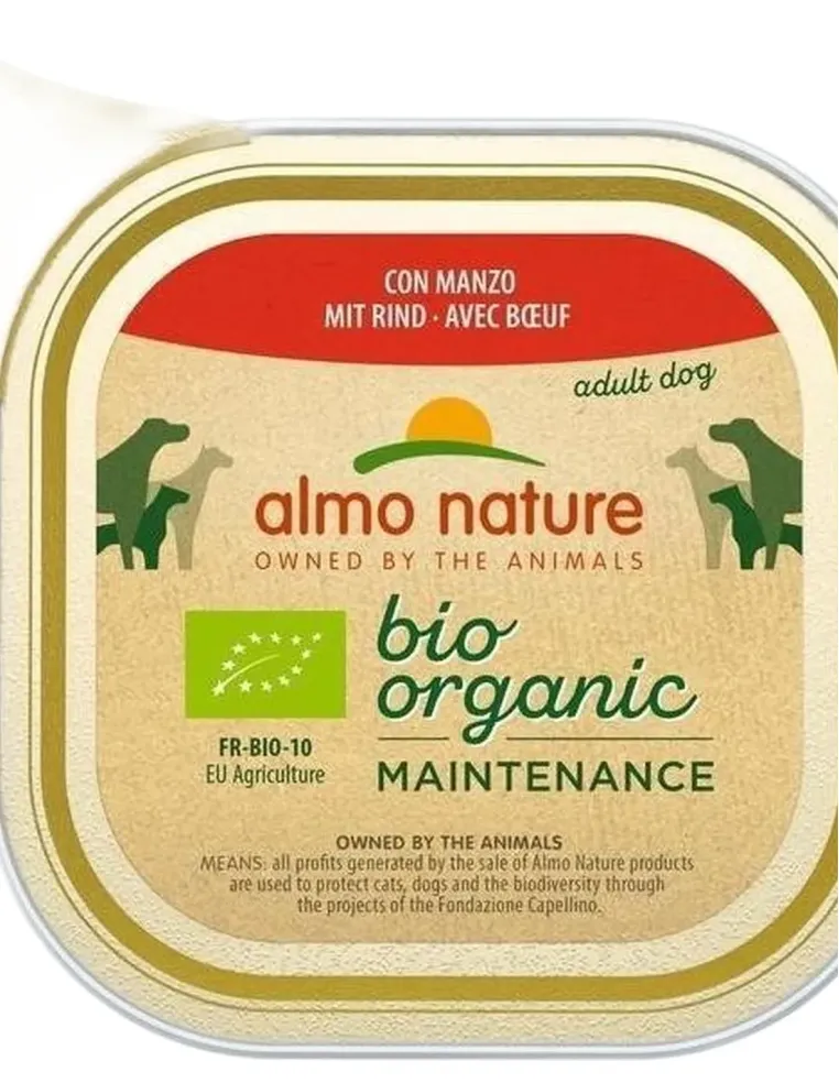 Almo nature pfc daily menù bio cane adult con manzo 100 gr  