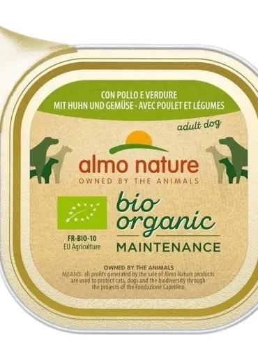 Almo nature pfc daily menù bio cane adult con pollo e verdure 100 gr  