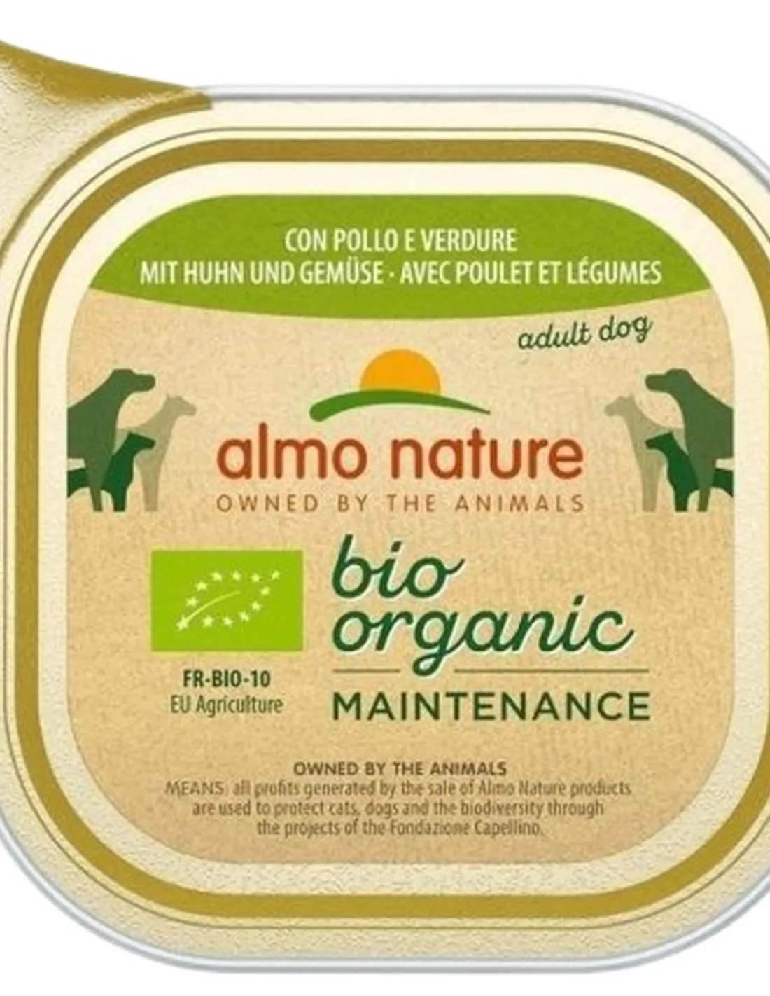 Almo nature pfc daily menù bio cane adult con pollo e verdure 100 gr  
