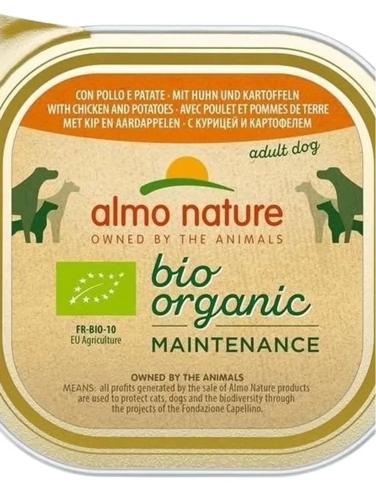 Almo nature pfc daily menù bio cane adult con pollo e patate 300 gr  