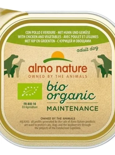Almo nature pfc daily menù bio cane adult con pollo e verdure 300 gr  