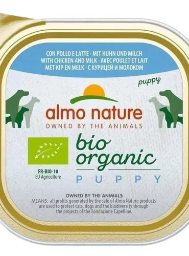 Almo nature pfc daily menù bio puppy con pollo e latte 300 gr