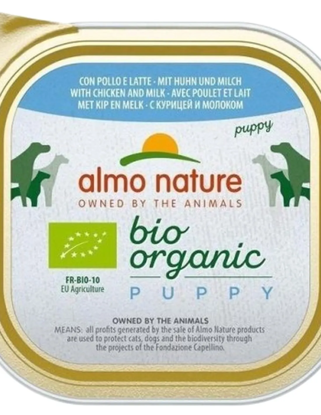 Almo nature pfc daily menù bio puppy con pollo e latte 300 gr   Almo nature pfc daily menù bio puppy con pollo e latte 300 gr