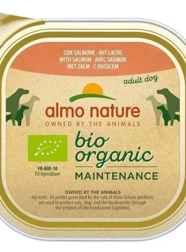 Almo nature pfc daily menù bio cane adult con salmone 300 gr  