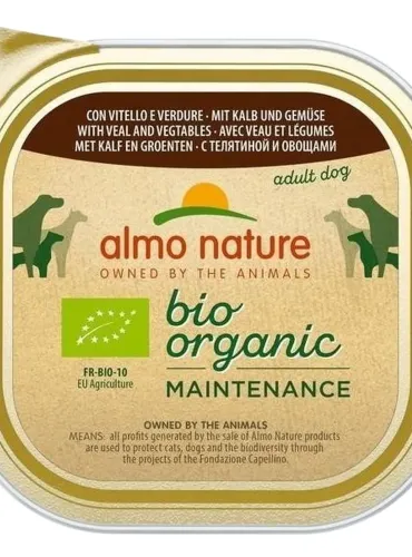 Almo nature pfc daily menù bio cane adult con vitello e verdure 300 gr