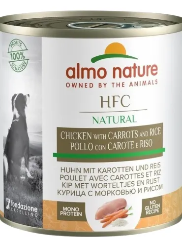 Almo nature hfc cuisine cane pollo con carote e riso 280 gr  