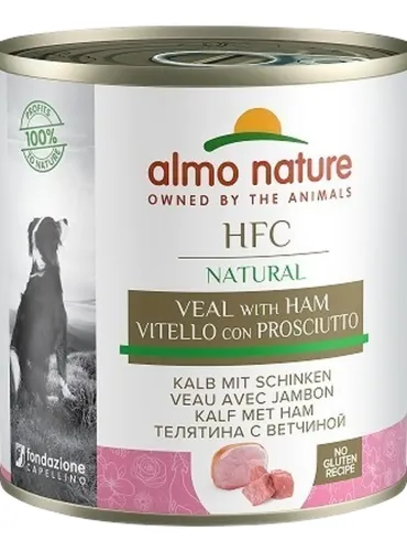 Almo nature hfc cuisine cane vitello con prosciutto 290 gr  