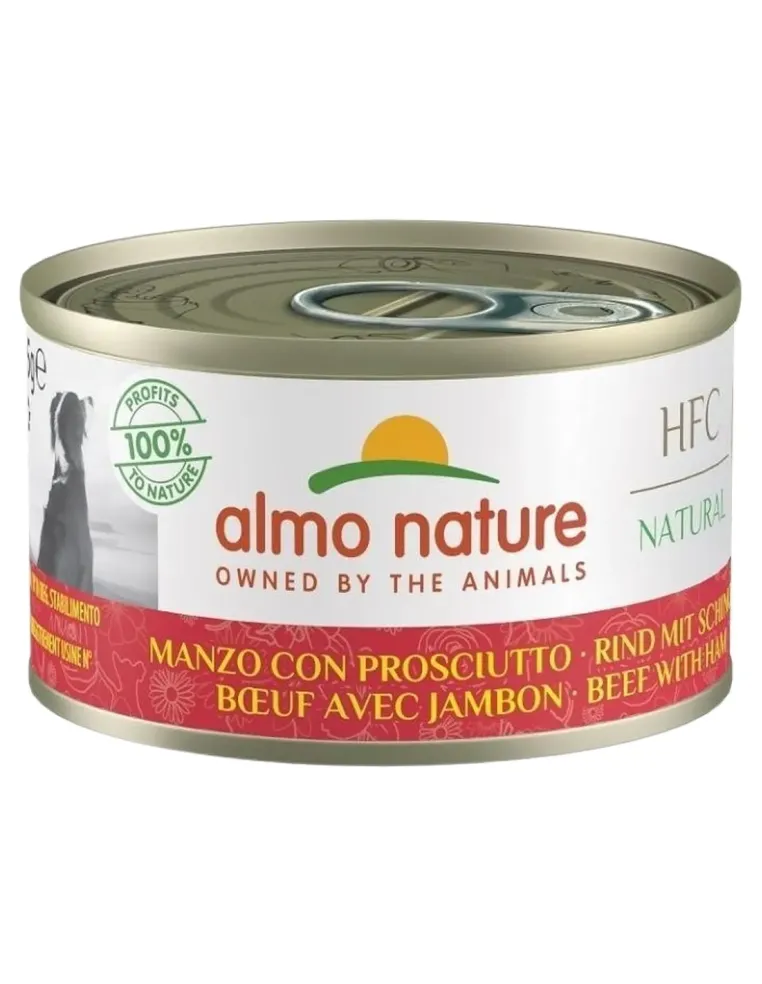 Almo nature hfc cuisine cane manzo con prosciutto 95 gr  