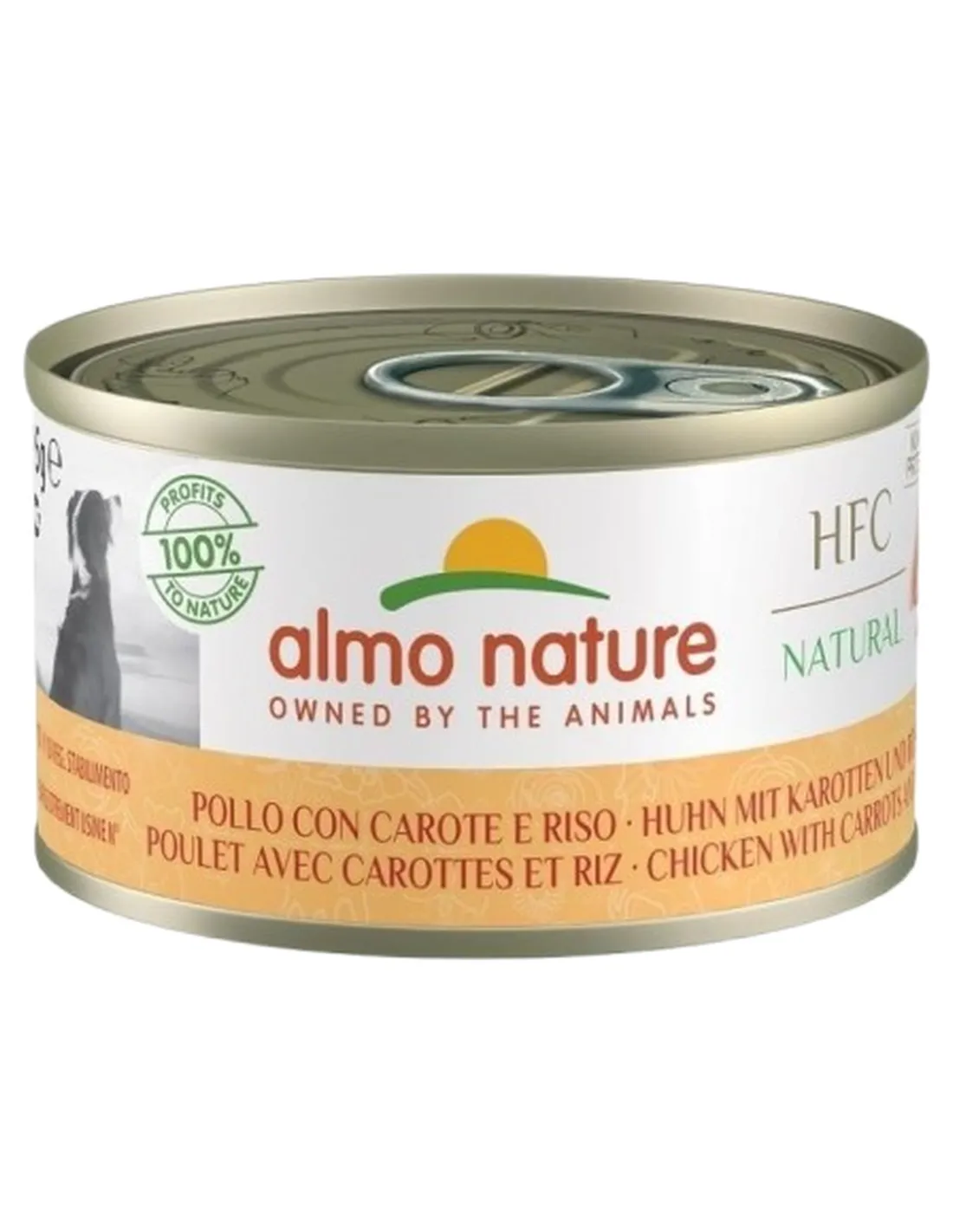 Almo nature hfc cuisine cane pollo con carote e riso 95 gr  