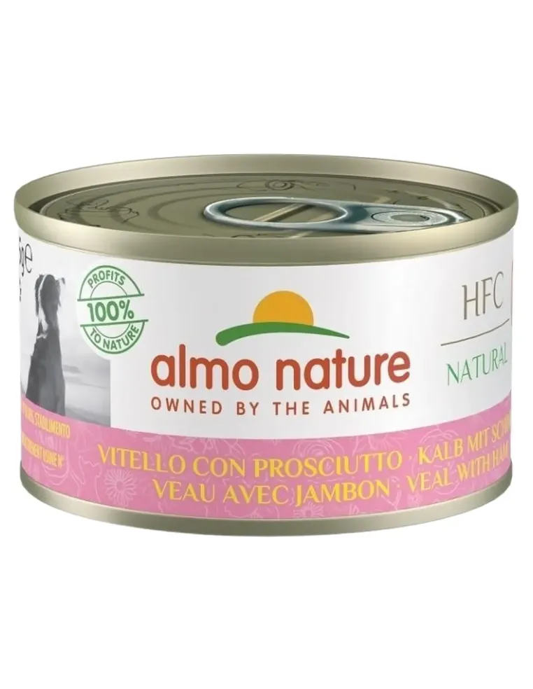 Almo nature hfc cuisine cane vitello con prosciutto 95 gr  