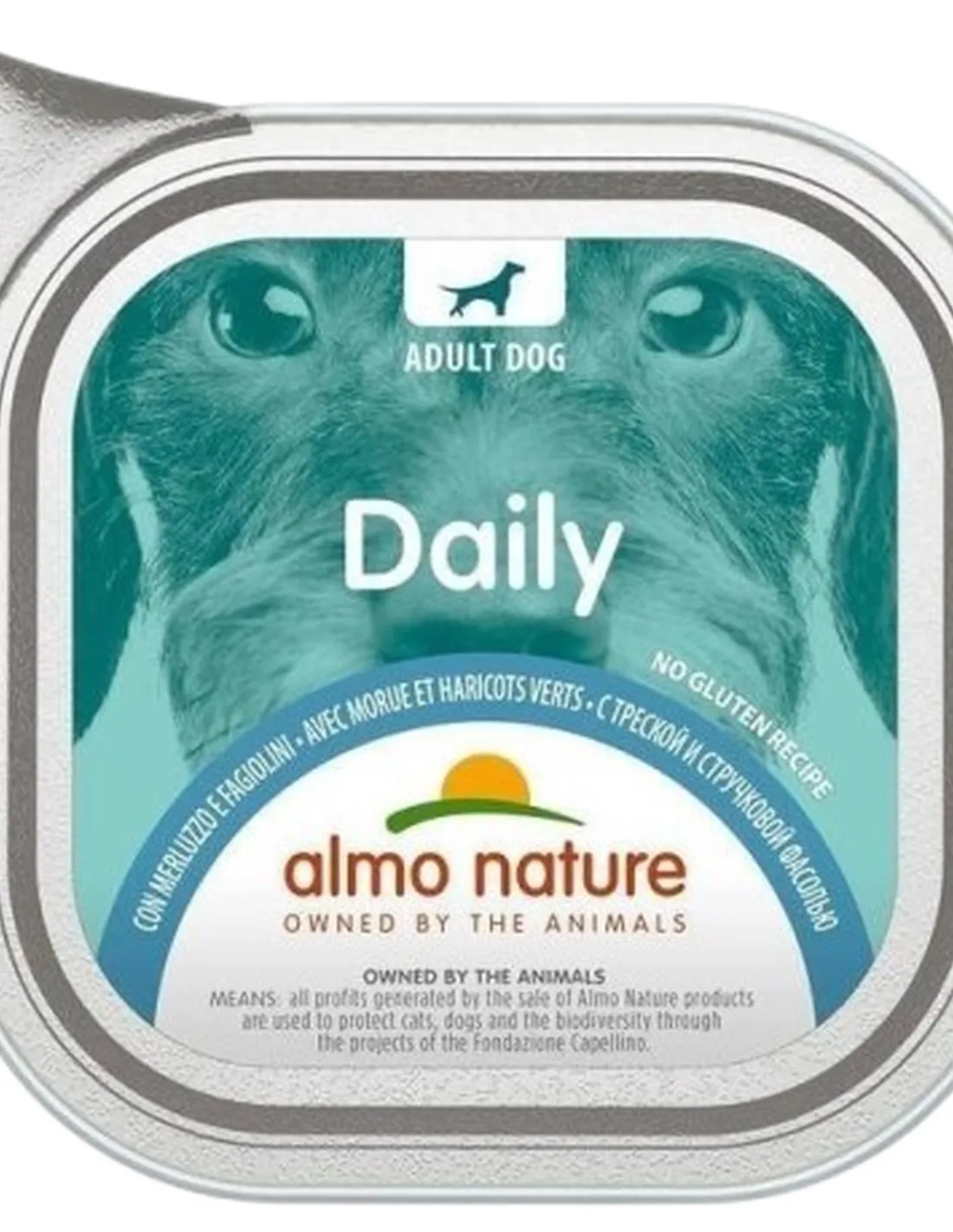 Almo nature pfc daily menu cane adult con merluzzo e fagiolini 100 gr   Almo nature pfc daily menu cane adult con merluzzo e fagiolini 100 gr