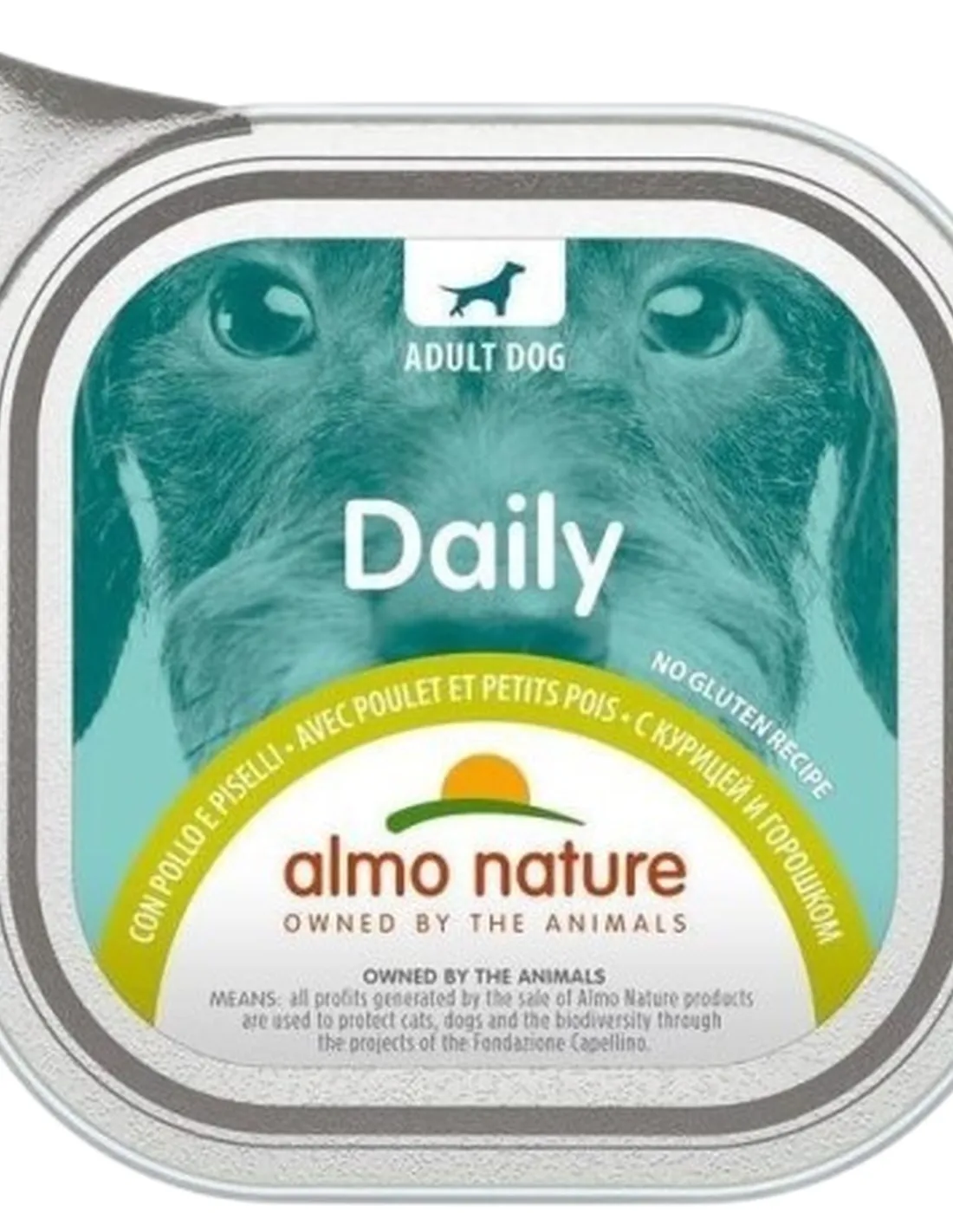 Almo nature pfc daily menu cane adult con pollo e piselli 100 gr  
