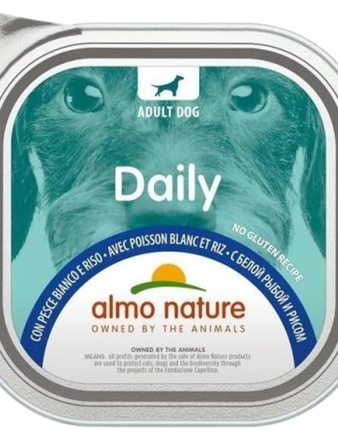 Almo nature pfc daily menu cane adult con pesce bianco e riso 300 gr  