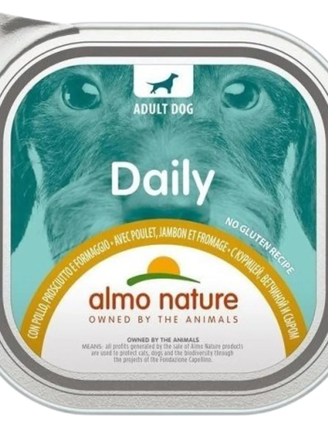 Almo nature pfc daily menu cane adult con pollo prosciutto e formaggio 300 gr   Almo nature pfc daily menu cane adult con pollo prosciutto e formaggio 300 gr