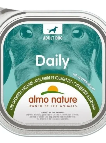 Almo nature pfc daily menu cane adult con tacchino e zucchine 300 gr  