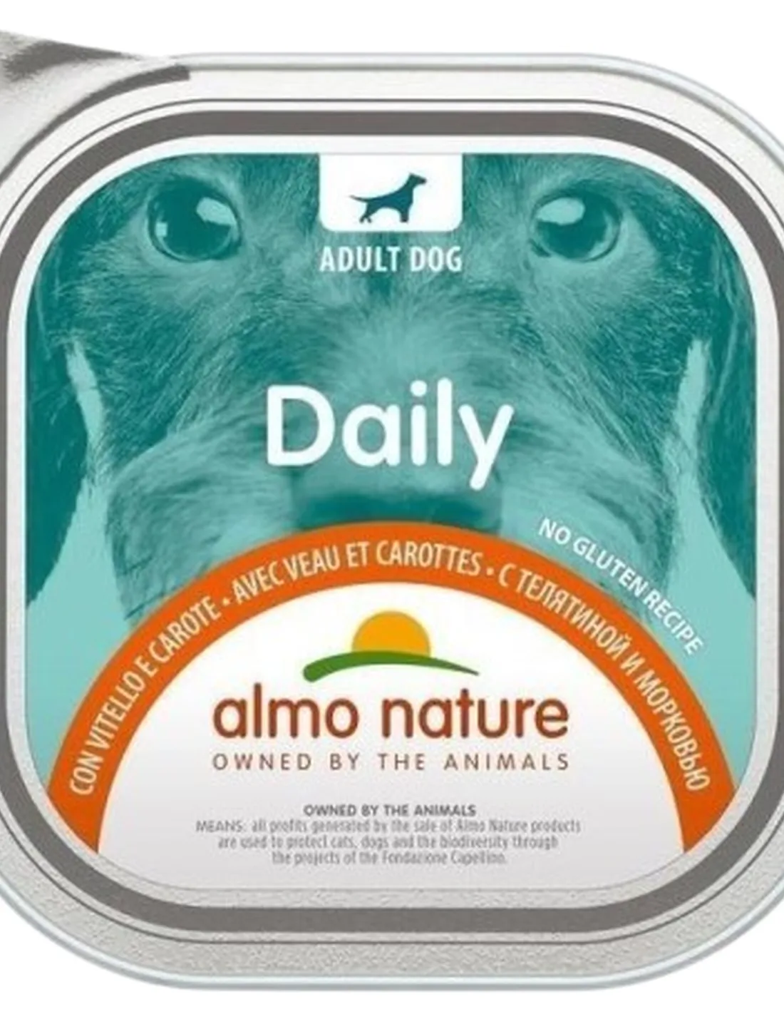 Almo nature pfc daily menu cane adult con vitello e carote 300 gr  