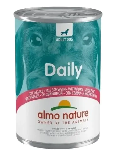 Almo nature daily menu cane con maiale 400 gr  
