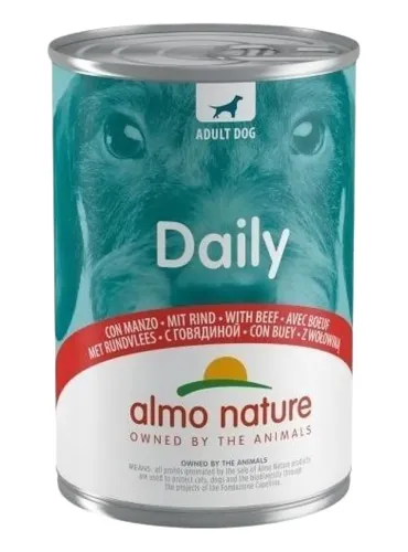 Almo nature daily menu cane con manzo 400 gr  