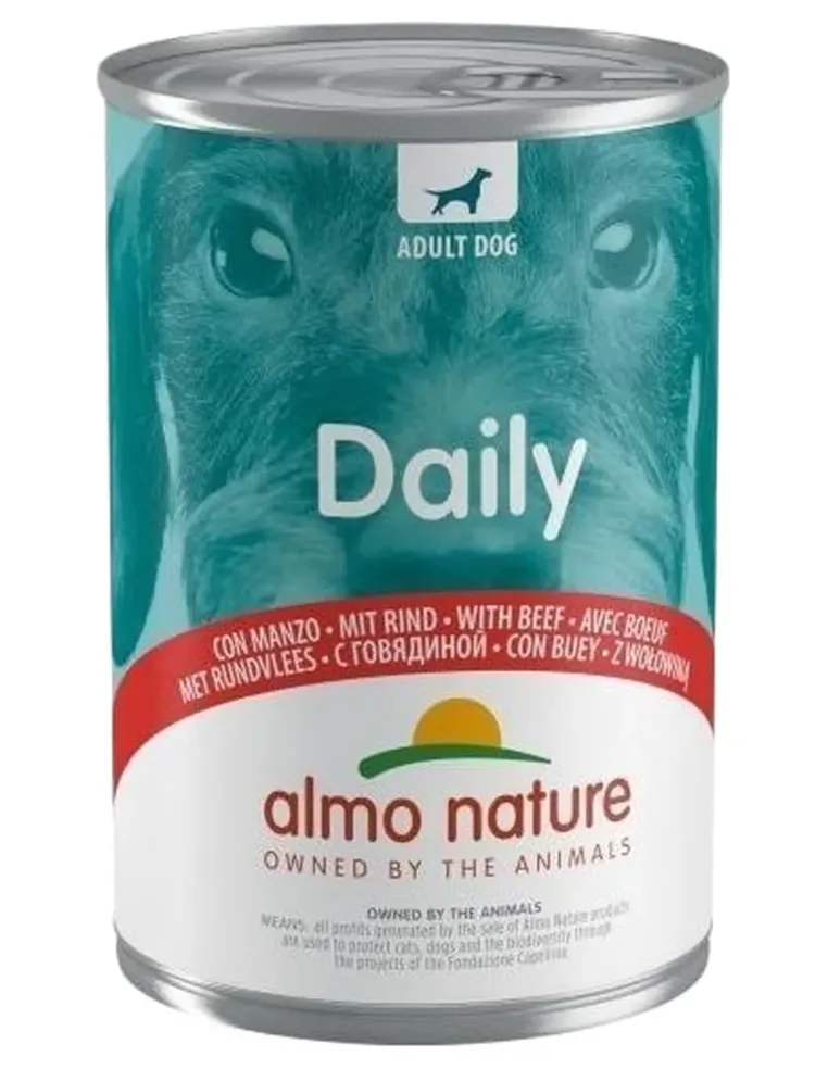 Almo nature daily menu cane con manzo 400 gr  