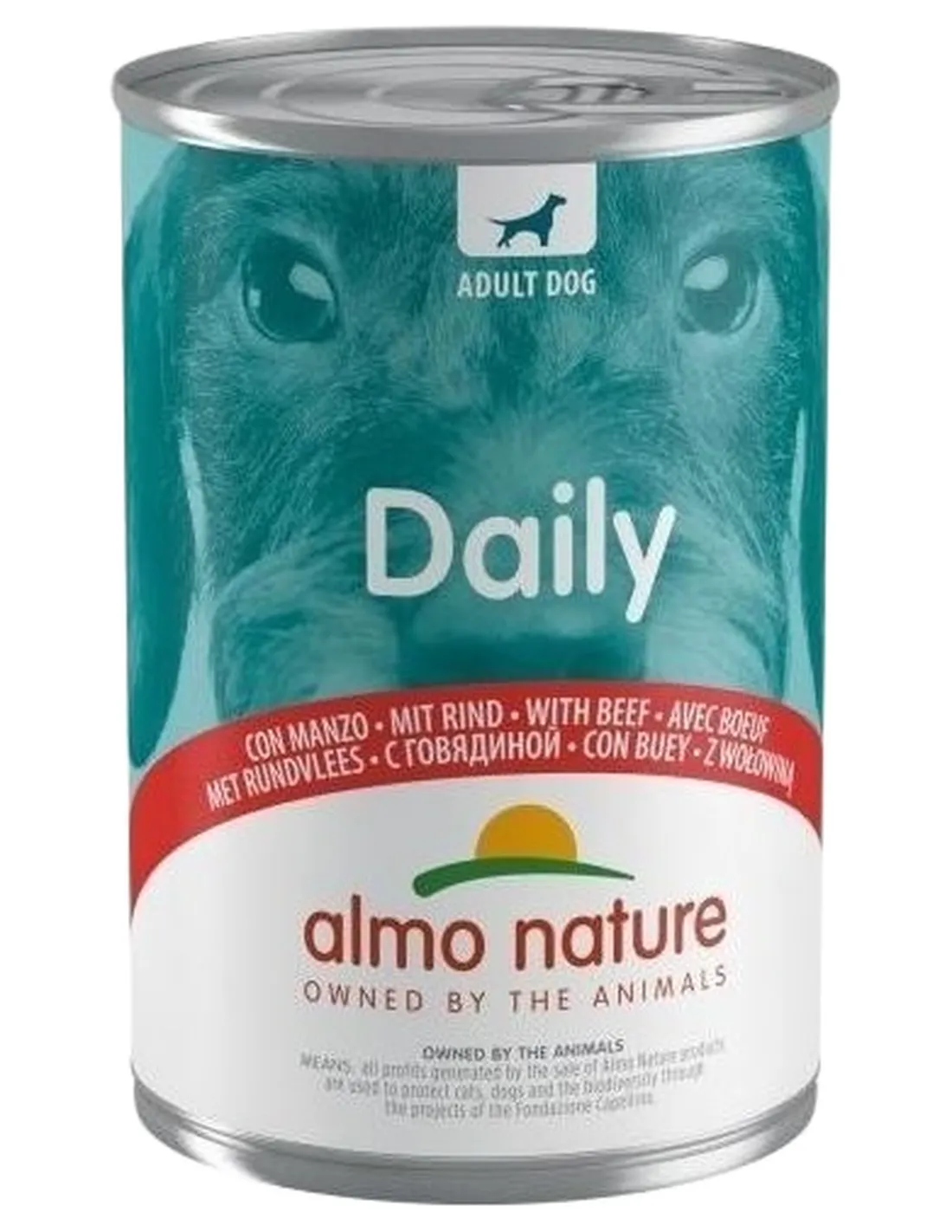 Almo nature daily menu cane con manzo 400 gr  