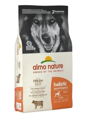 Almo nature holistic cane adult large con manzo 12 kg