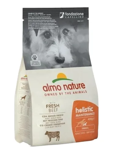 Almo nature holistic cane adult small con manzo 400 gr  