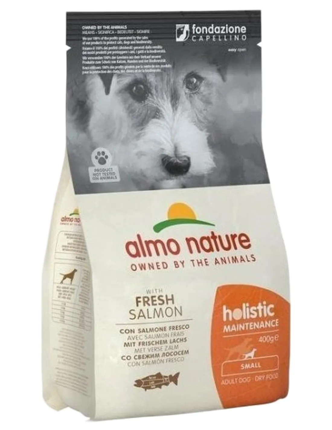Almo nature holistic cane adult small con salmone 400 gr  