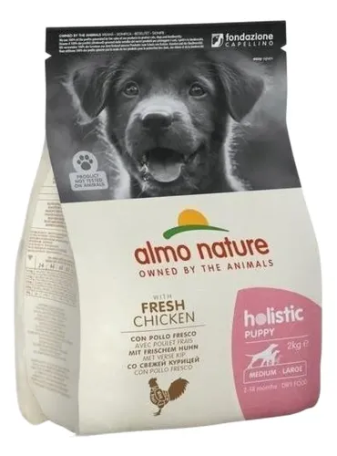 Almo nature holistic puppy medium con pollo e riso 2 kg
