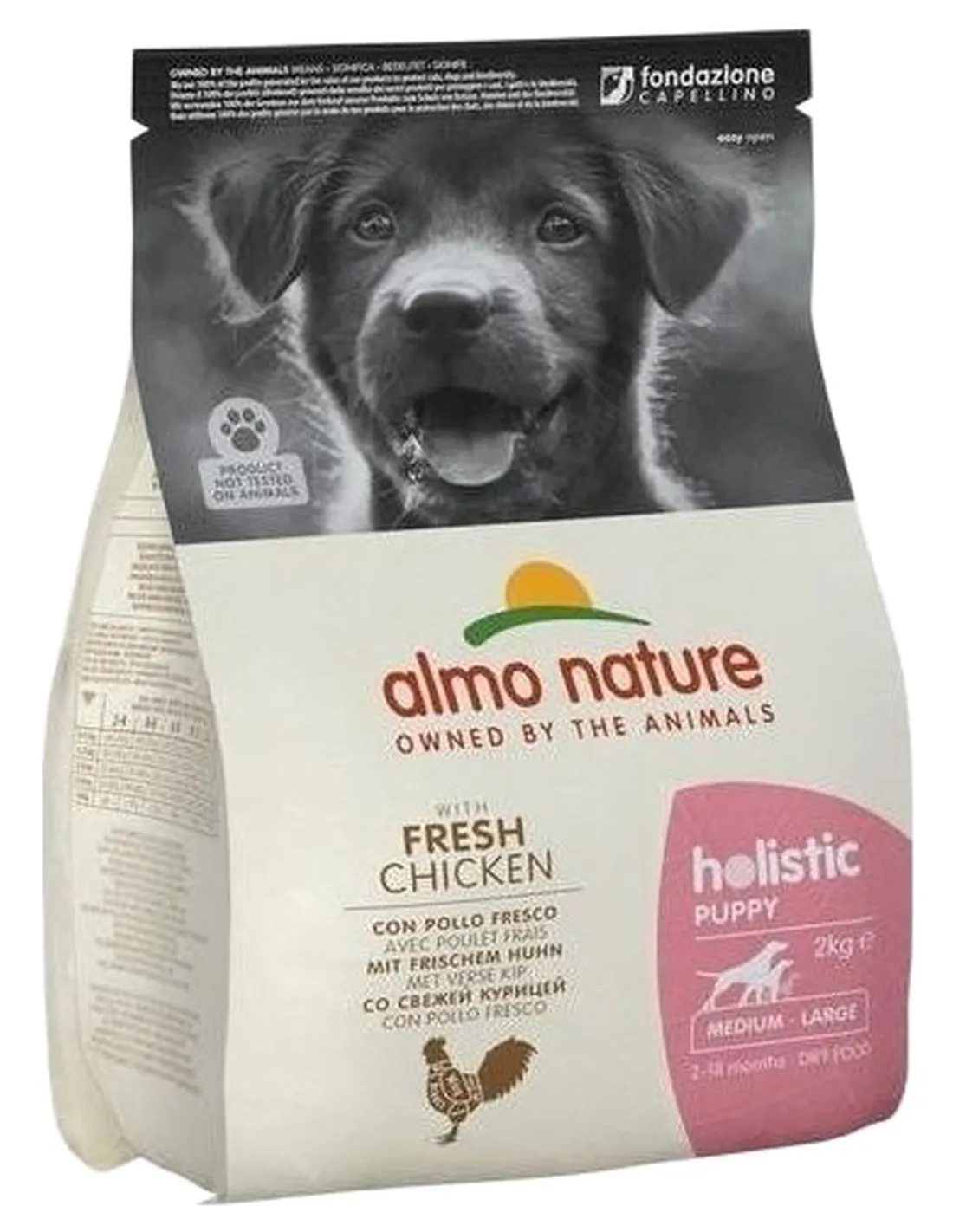 Almo nature holistic puppy medium con pollo e riso 2 kg  