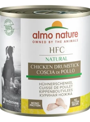Almo nature hfc natural cane adult coscia di pollo 290 gr  