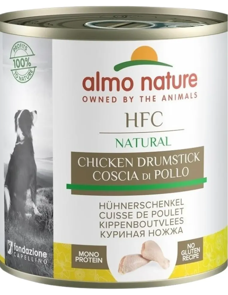 Almo nature hfc natural cane adult coscia di pollo 290 gr  