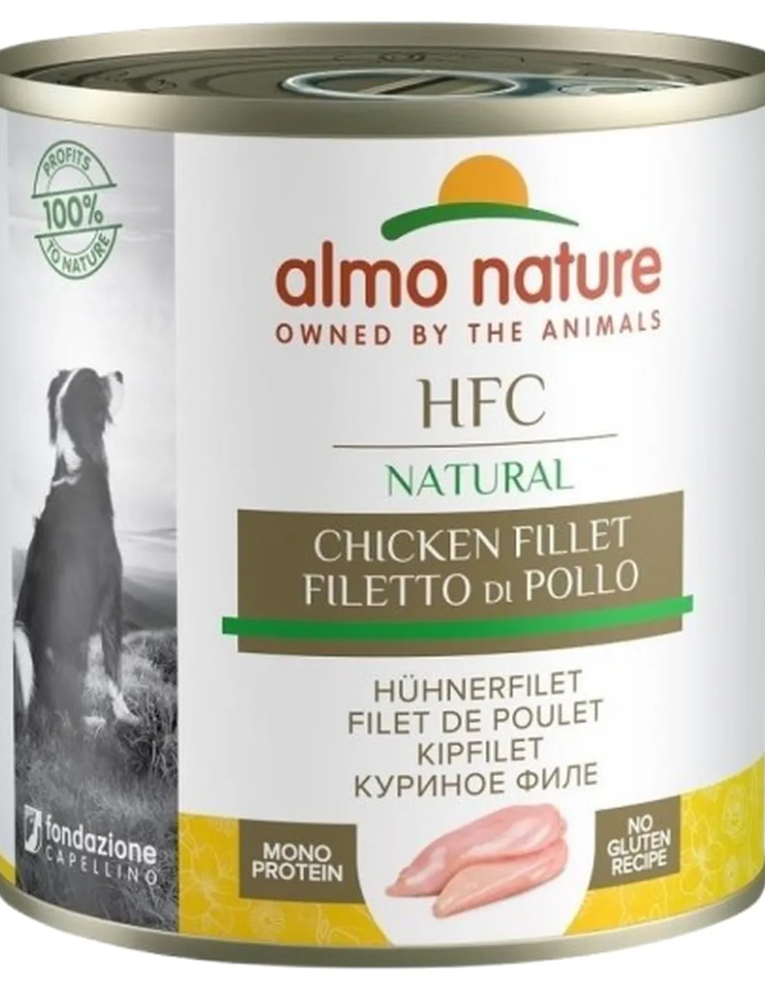 Almo nature hfc natural cane adult filetti di pollo 290 gr   Almo nature hfc natural cane adult filetti di pollo 290 gr