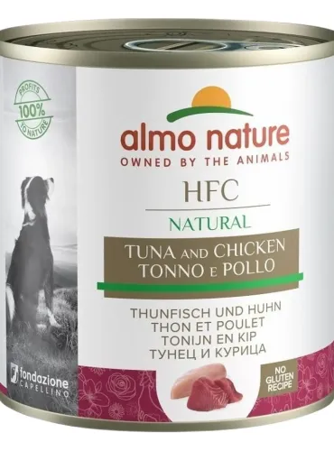 Almo nature hfc natural cane adult tonno e pollo 290 gr  