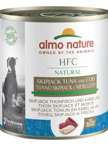 Almo nature hfc natural cane adult tonno e skipjack 290 gr  