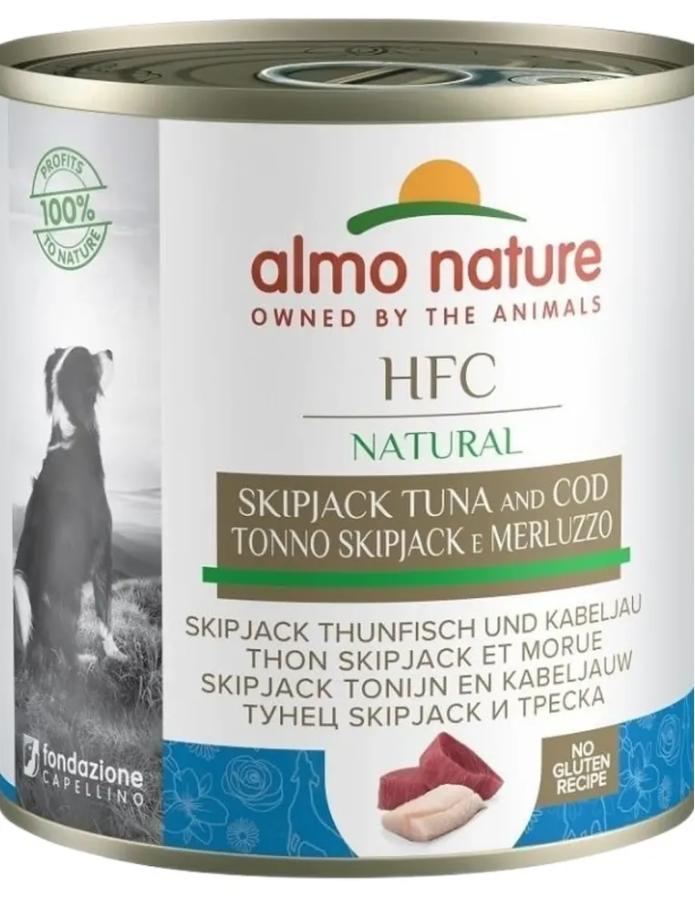 Almo nature hfc natural cane adult tonno e skipjack 290 gr  