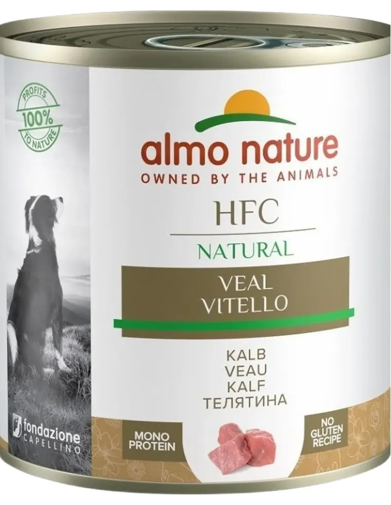 Almo nature hfc natural cane adult vitello 290 gr  