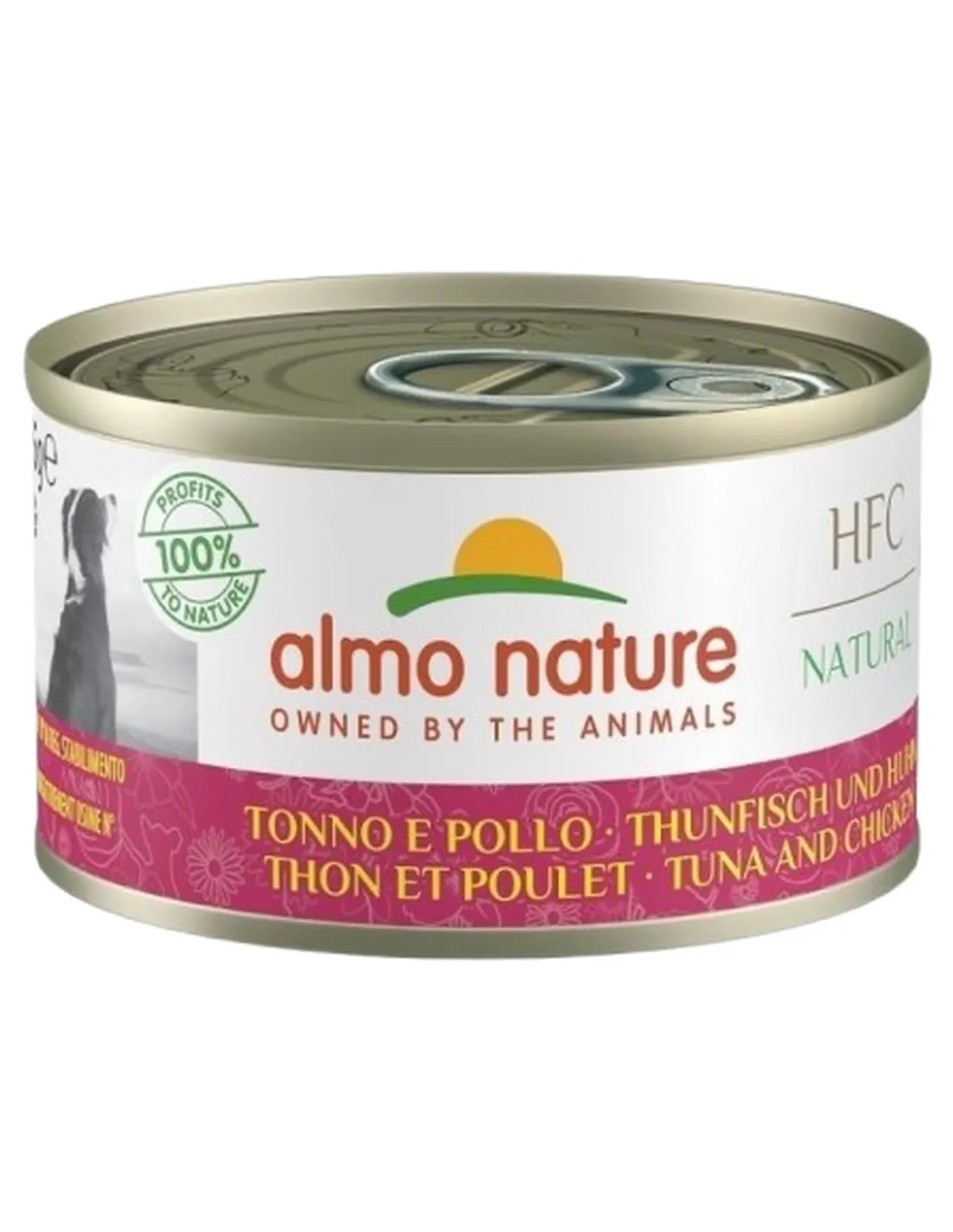 Almo nature hfc natural cane adult tonno e pollo 95 gr   Almo nature hfc natural cane adult tonno e pollo 95 gr