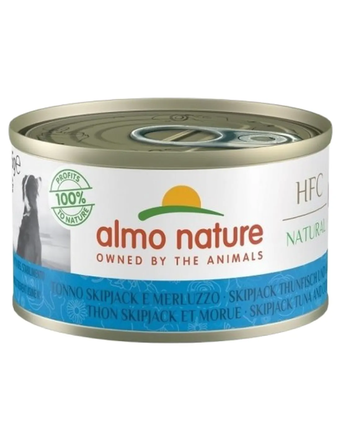 Almo nature hfc natural cane adult tonno skipjack e merluzzo 95 gr   Almo nature hfc natural cane adult tonno skipjack e merluzzo 95 gr